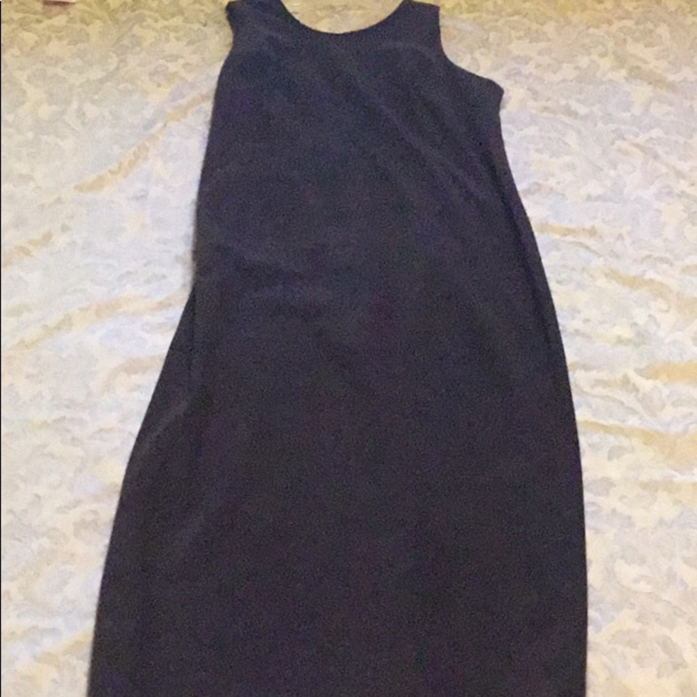 Chocolate brown suede dress